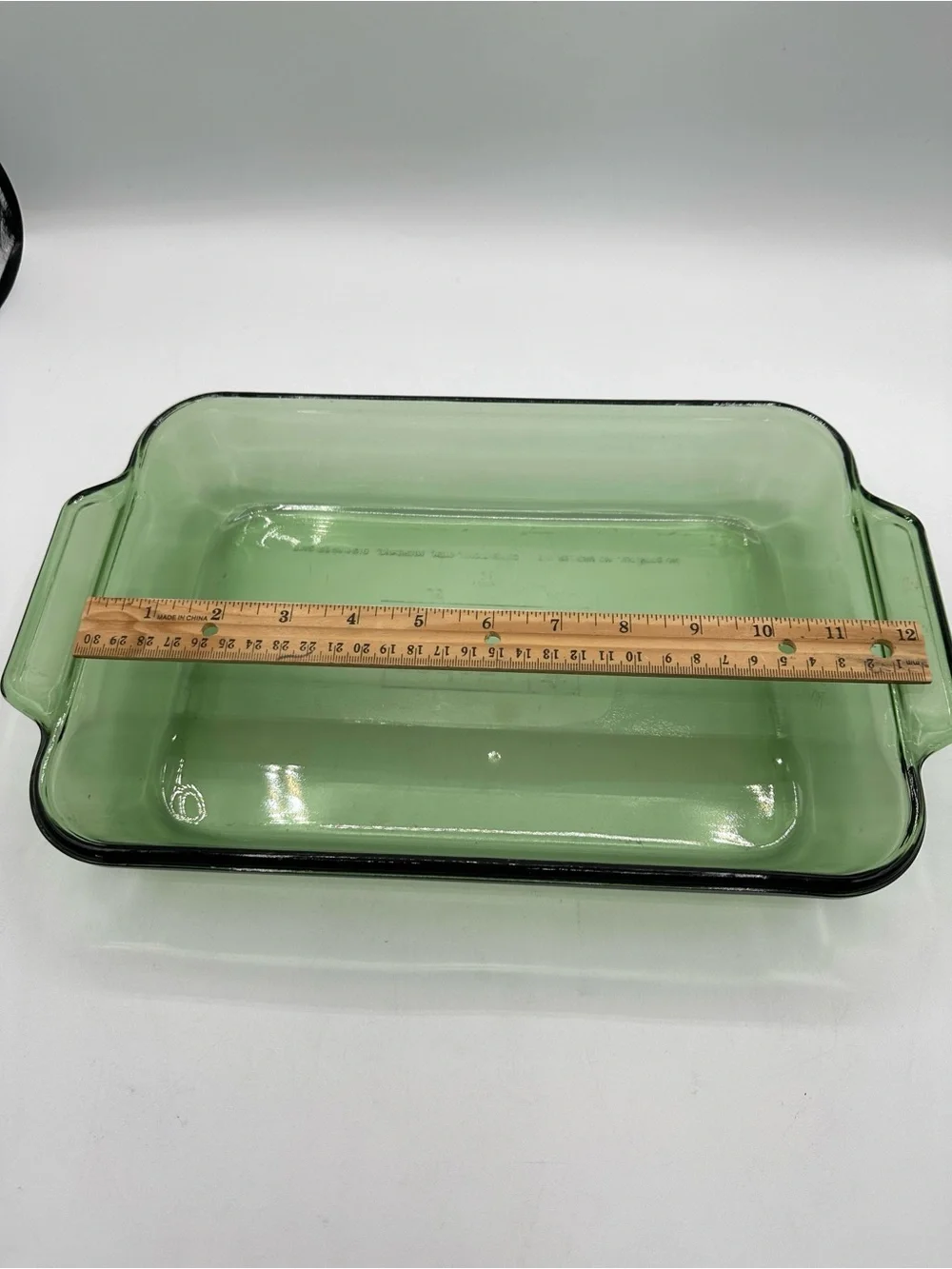 Anchor Hocking in Christmas Green 8 x 11”  Baking Dish